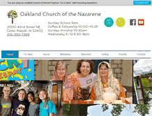 Tablet Screenshot of oaklandnaz.org